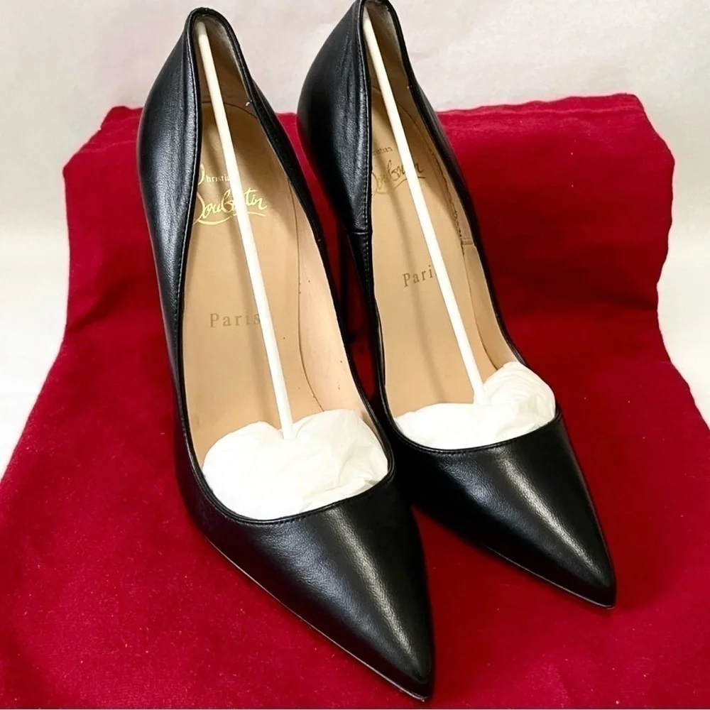 Christian Louboutin so kate stilletos 100mm, Nappa black Leather EU34